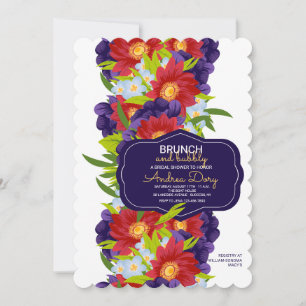 Dazzling Flowers Invitation