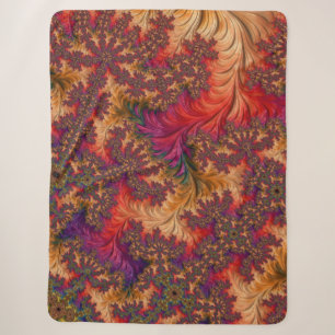 Dazzling Fractal Sherpa Blanket