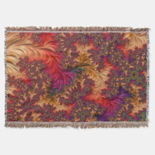 Dazzling Fractal Throw Blanket