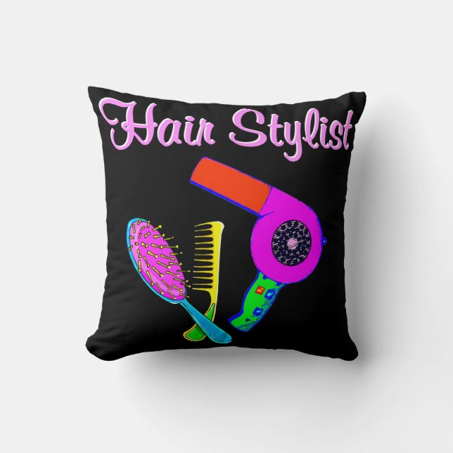 DAZZLING HAIR STYLIST TEES AND GIFTS CUSHION (Front)