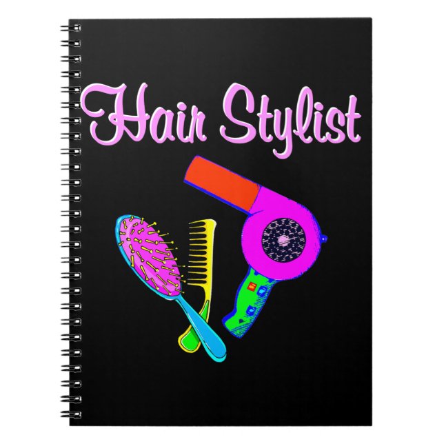 DAZZLING HAIR STYLIST TEES AND GIFTS NOTEBOOK (Front)
