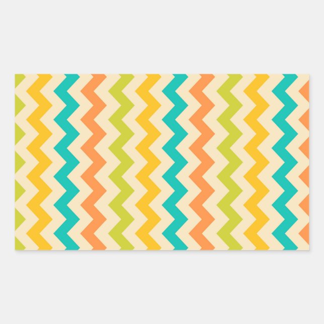 Dazzling Happy Unique Manly Rectangular Sticker (Front)