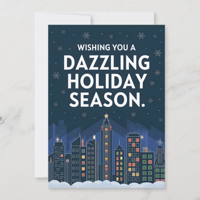 Dazzling Holiday Season - Christmas Holiday Card (Front)