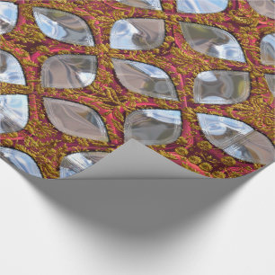Dazzling Ice Chips Elegant Holiday Wrapping Paper