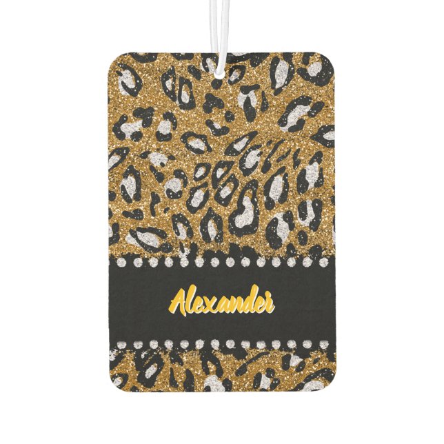 Dazzling Leopardprint design inspired by a Leopard Car Air Freshener (Back)