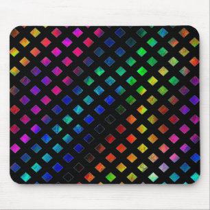 Dazzling Multi Coloured Diamonds Mouse Mat