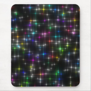 Dazzling Multicolor Stars Mouse Mat