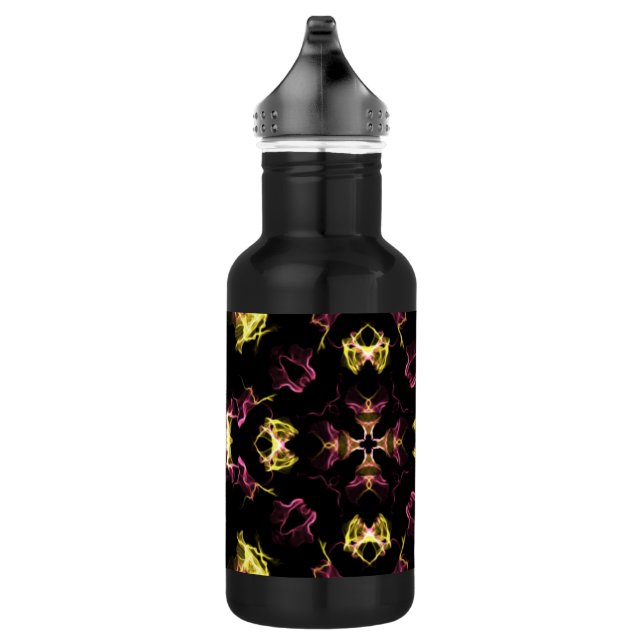 Dazzling Pink and Yellow Mandala 532 Ml Water Bottle (Right)