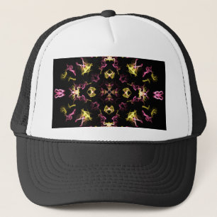 Dazzling Pink and Yellow Mandala Trucker Hat