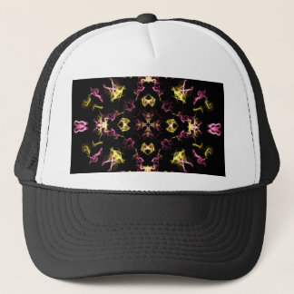 Dazzling Pink and Yellow Mandala Trucker Hat