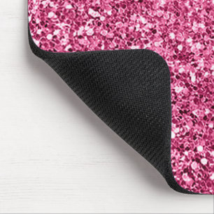 Dazzling Pink Glitter Mouse Mat