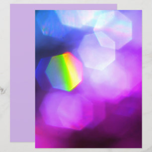 Dazzling Purple Blue Bright Scrapbook Paper Sheet