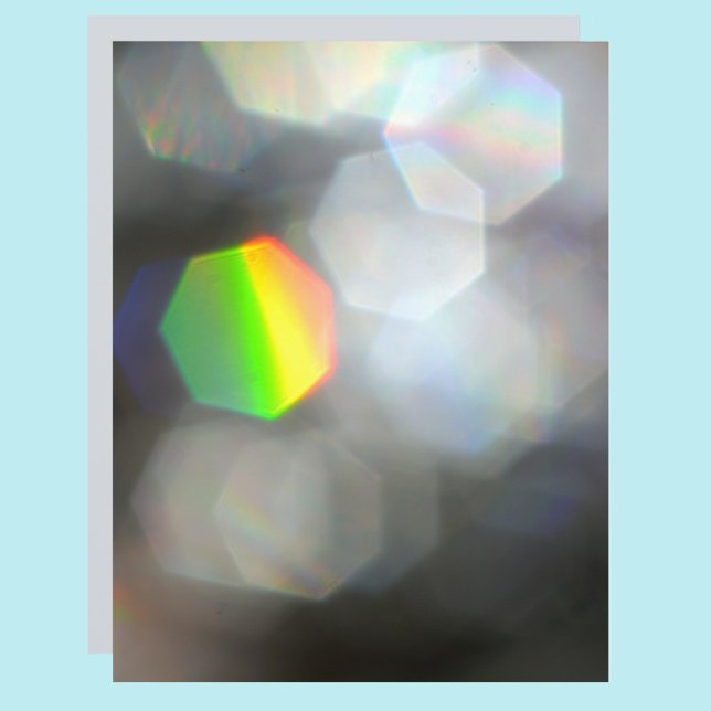 Dazzling Rainbow Prism Grey Scrapbook Paper Sheet (Creator Uploaded)