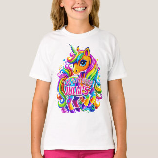 Dazzling Rainbow Unicorn Delight, Birthday gift T-Shirt
