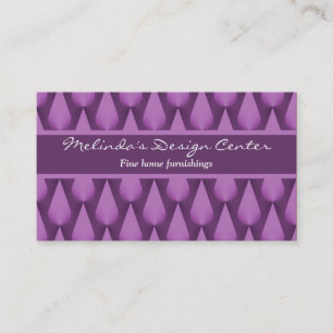 Dazzling Raindrops Business Card, Perfectly Plum Card