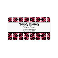 Dazzling Retro Address Labels