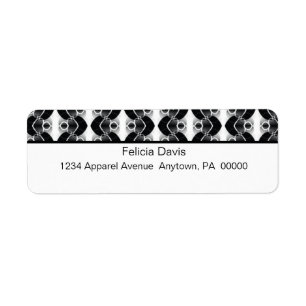 Dazzling Retro Return Address Labels
