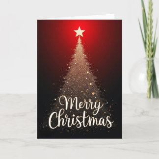 Dazzling Sparkle Tree Christmas card
