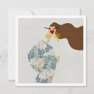 Dazzling Style Glam Fashion Art Card