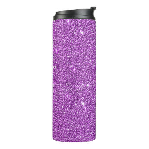 Dazzling Stylish Purple Glitter Thermal Tumbler