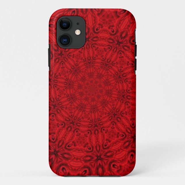 Dazzling Swirling Red Pattern Case-Mate iPhone Cas Case (Back)