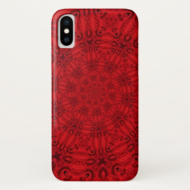 Dazzling Swirling Red Pattern Case-Mate iPhone Case (Back)
