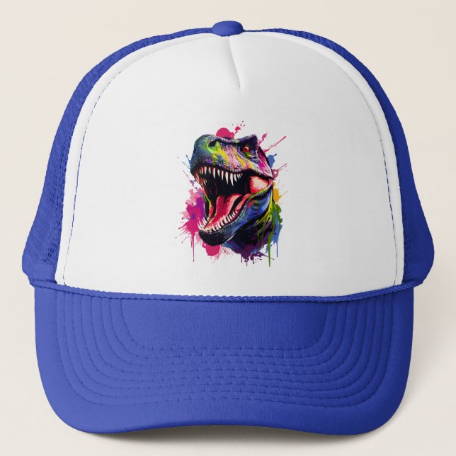 Dazzling T-Rex Trucker Hat (Front)