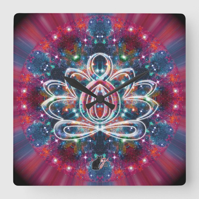 Dazzling Zen Lotus Clock (Front)