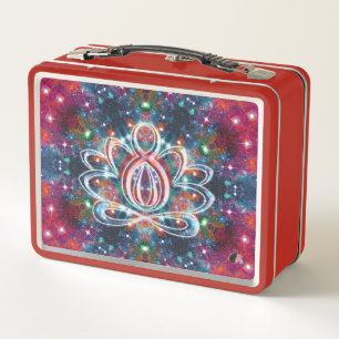 Dazzling Zen Lotus Metal Lunch Box