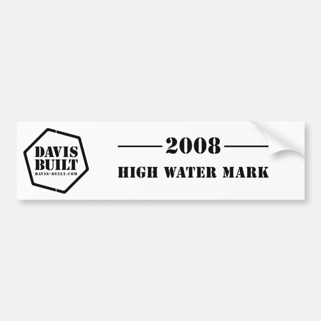db_bs_hiwater_pos bumper sticker (Front)
