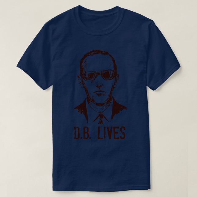 DB Cooper Lives T-Shirt (Design Front)