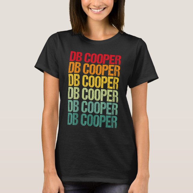 Db Cooper Retro Vintage T-Shirt (Front)