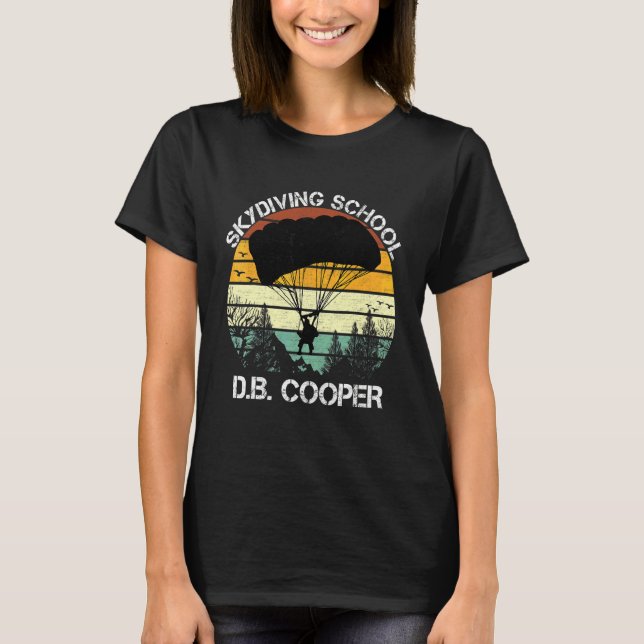 Db Cooper Skydiving School  For Men T-Shirt (Front)