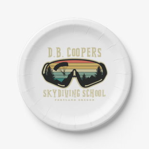 DB coopers skydiving school Portland oregon Paper Plate