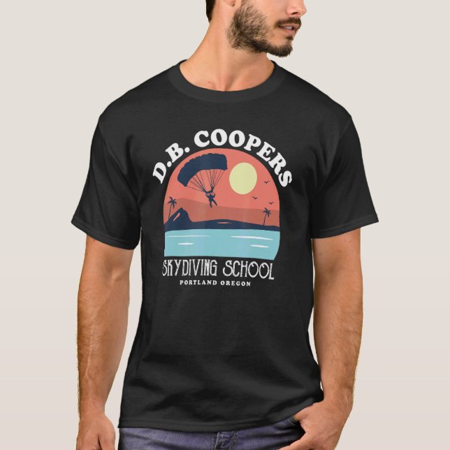 Db Coopers Skydiving School Portland Oregon T-Shirt (Front)