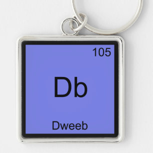 Db - Dweeb Funny Chemistry Element Symbol Tee Key Ring