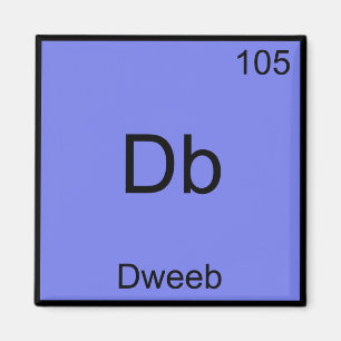 Db - Dweeb Funny Chemistry Element Symbol Tee Magnet