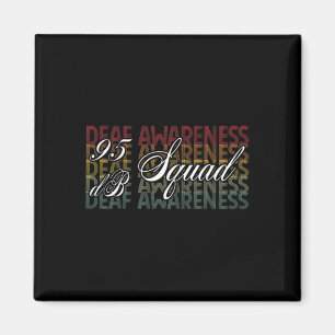 Db Squad Hand Sign Language Hearing Loss Awareness Magnet