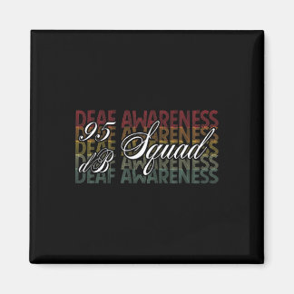 Db Squad Hand Sign Language Hearing Loss Awareness Magnet