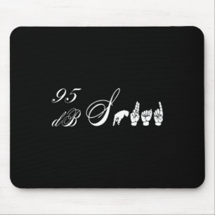 Db Squad Hand Sign Language Hearing Loss Awareness Mouse Mat