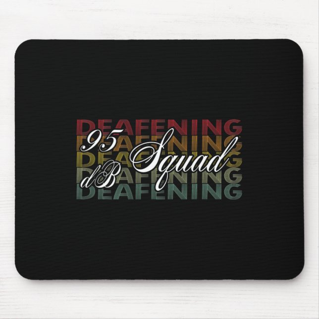 Db Squad Hand Sign Language Hearing Loss Awareness Mouse Mat (Front)