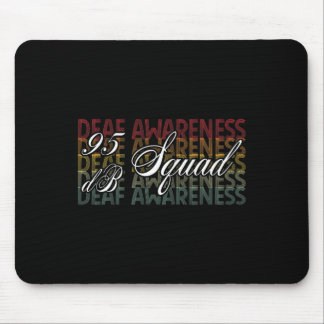 Db Squad Hand Sign Language Hearing Loss Awareness Mouse Mat