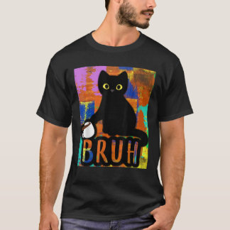 DBA Art Cute Kitten Costumes Vintage Cat Bruh Colo T-Shirt