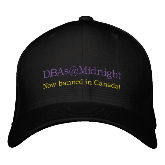 DBAs@Midnight Hat! Embroidered Hat (Front)