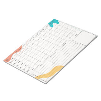 DBT Dairy Card Notepad - 40 Sheets Abstract