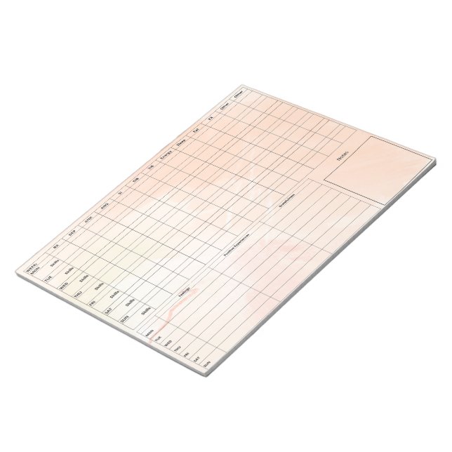 DBT Dairy Card Notepad - 40 Sheets Brown (Angled)