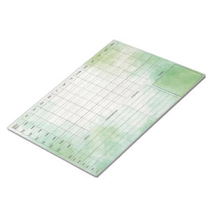 DBT Dairy Card Notepad - 40 Sheets Green