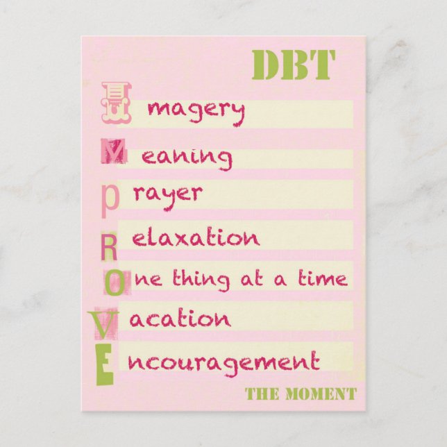DBT - Improve the Moment Postcard (Front)