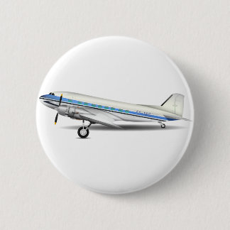 DC-3 6 CM ROUND BADGE