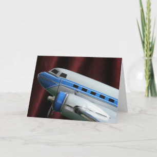 DC 3 Aeroplane Greeting Card